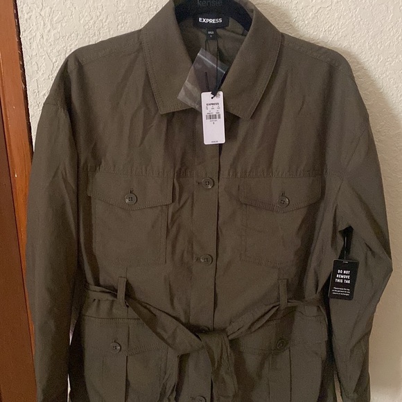 EXPRESS Belted Cargo Jacket Size S -NWT - Picture 5 of 10